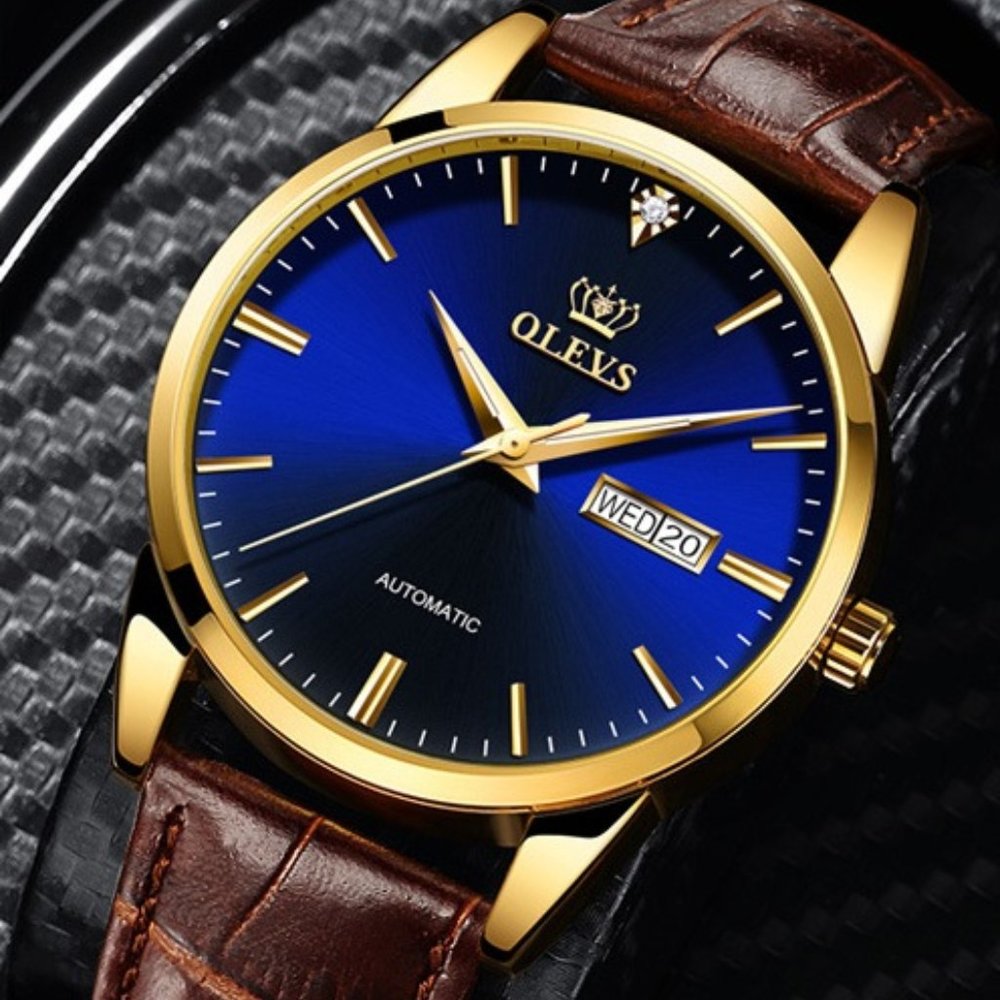 4-3 OLEVS Men's Mechanical Watch Automatical Winding